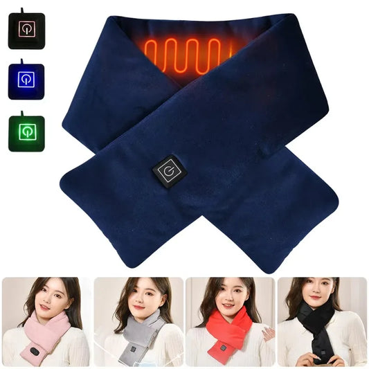 USB Women Men Heating Scarf Temperature Scarf