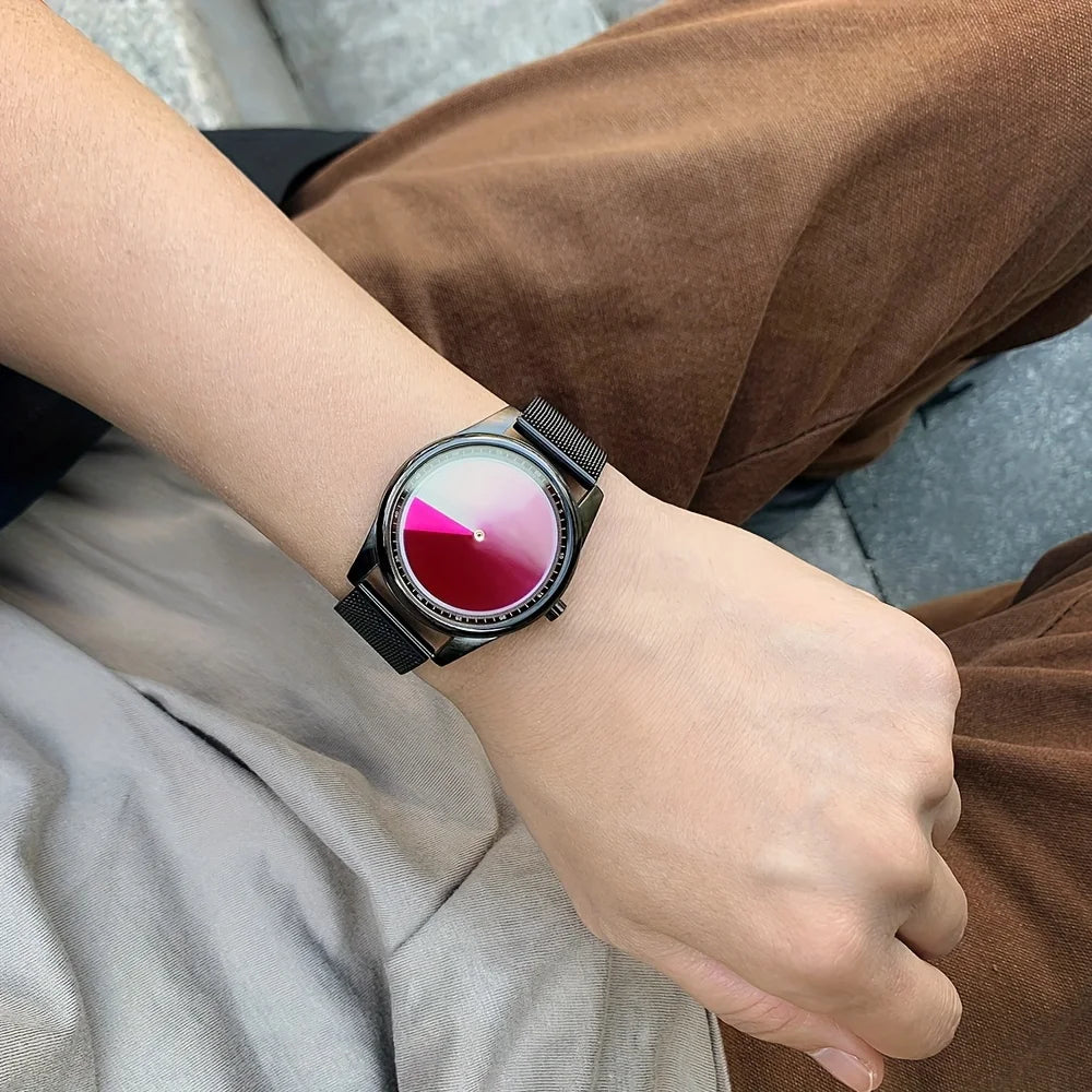 Men's Special Edition Quartz Watch Unique Creative Design Stainless Steel Band Christmas New Year Gift Fashion & Casual