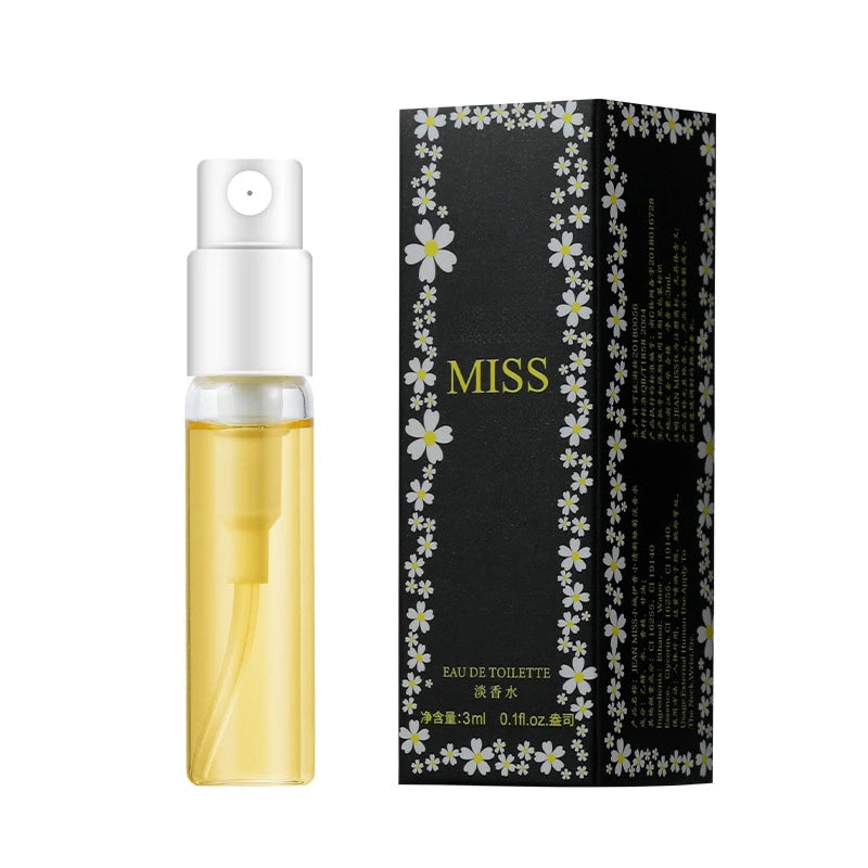 3ml JEAN MISS Pheromone Perfume Eau De Toilette for Women Men Atomizer Art Printed Packaging Lady Sample Long Lasting Perfume