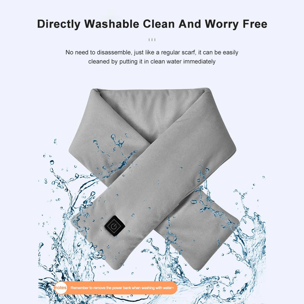 Electric Heating Scarf USB Charging Electric Heated Scarf Washable