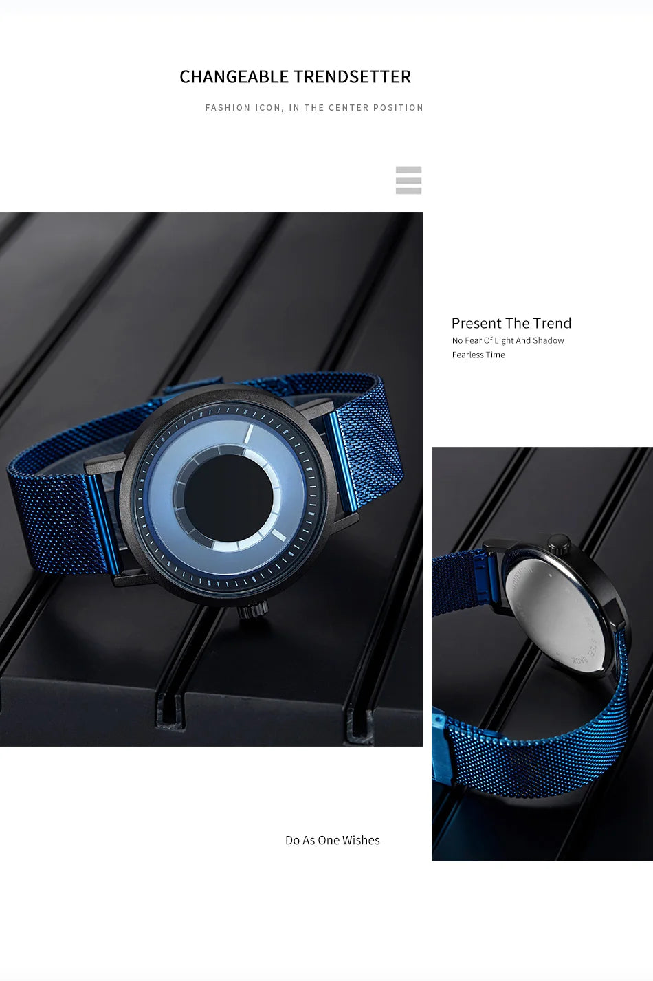 SINOBI Men's Fashion Quartz Watch Stainless Steel Blue Wristwatch Shock Resistant Water-Resistant Male Relogio Masculino