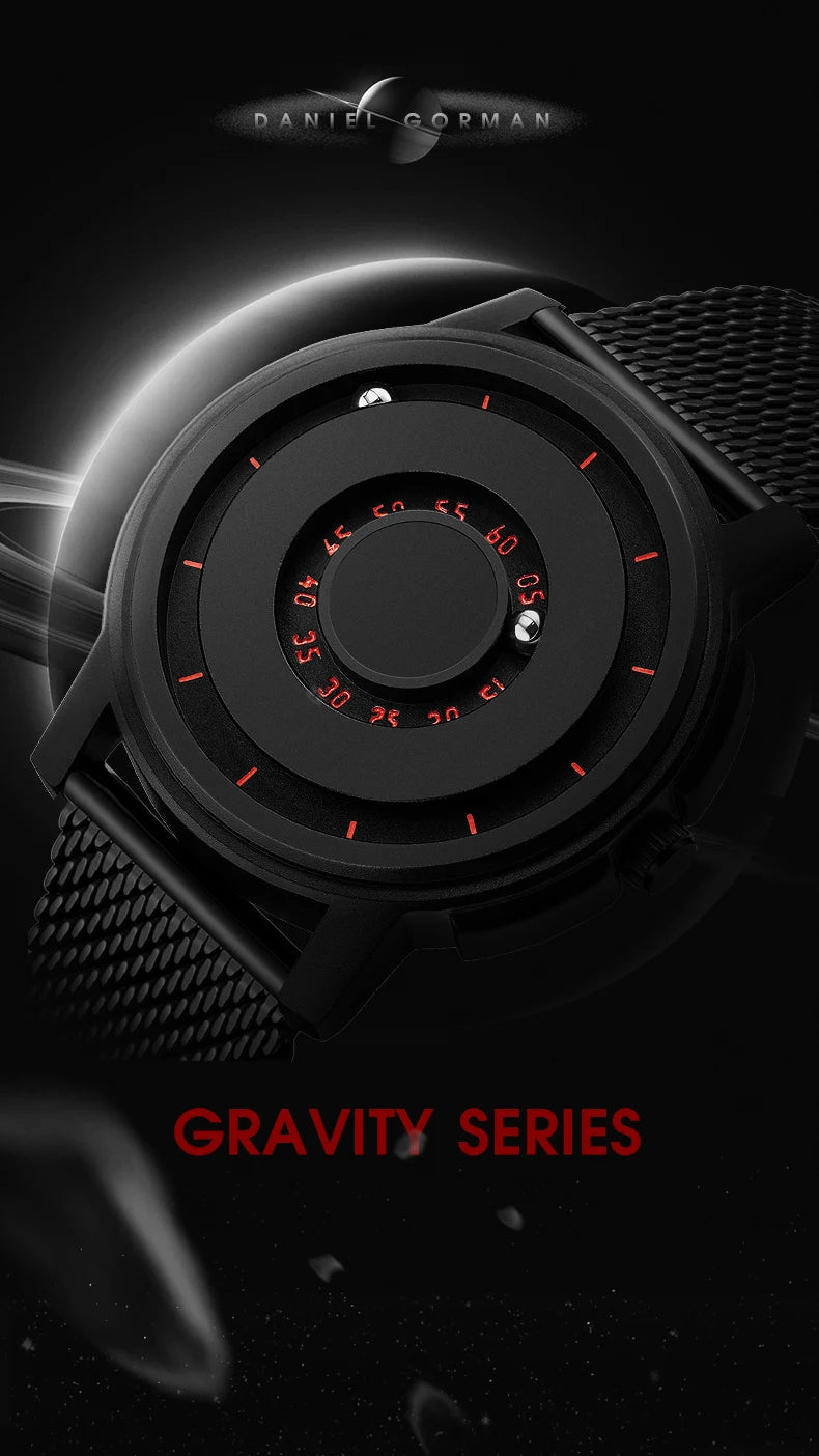 Alloy Magnetic Levitation Hands Watch For Men 3 ATM Waterproof Quartz Movement Quartz Watches