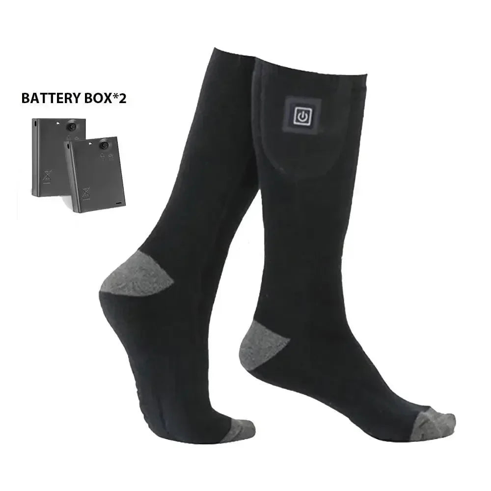 Heating Socks with Battery Box Rechargeable Anti-Cold Men