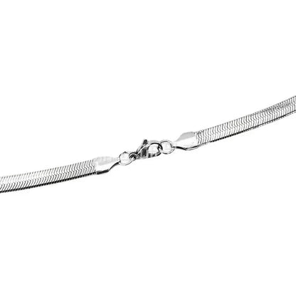Fashion Stainless Steel Necklace For Women 3MM/4MM/5MM Wide Snake Chain Choker Men Trendy Party Jewelry Accessories