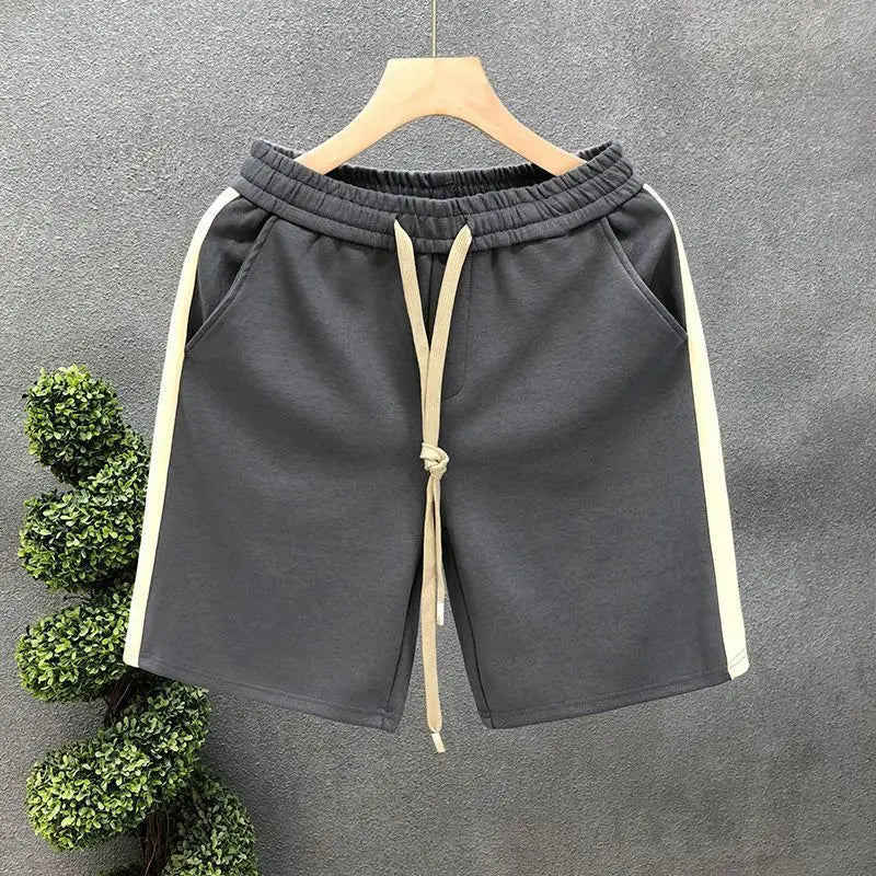 Men's Shorts Loose Drawstring Black Male Short Pants Essential Xl Dry Fit 3 Quarter Small Size Thin Stylish Y2k Personalizate