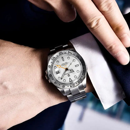 Pagani Design 2025 new 42MM fashionable men's automatic mechanical watch luxury sapphire stainless steel waterproof 10Bar lumino