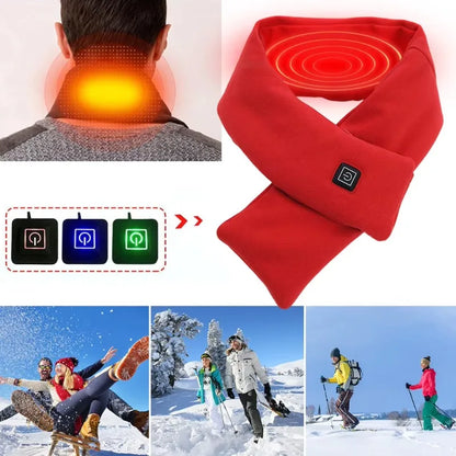 USB Women Men Heating Scarf Temperature Scarf