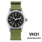 Militado ML05 38mm Military Field Watch - Sweep Quartz Movement Domed Sapphire Crystal 100M Waterproof Super Luminous Nylon Band Watch for Men