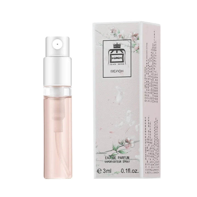 3ml JEAN MISS Pheromone Perfume Eau De Toilette for Women Men Atomizer Art Printed Packaging Lady Sample Long Lasting Perfume