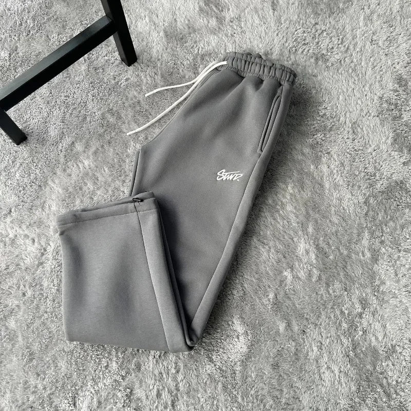 Autumn and Winter Street Casual Loose High-waisted Sweatpants Men