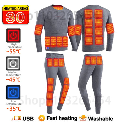 New 52 Areas Heated Underwear Winter