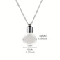 Glass Perfume Vial Pendant Wishing Bottle Clear Charm Glass Bottle Necklace Jewelry Gifts Glass Bottle Necklace TransparentGlass