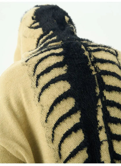 American men centipede pattern sweater vibe hooded