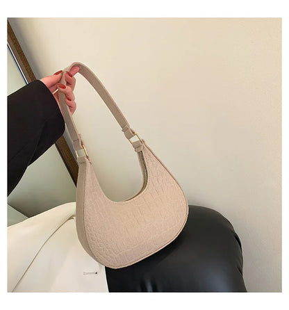 Y2k Vintage Women Underarm Bag Korean Casual Cute White Shoulder Bag Ladies Slings