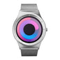 SINOBI Black Sports Quartz Watch Unisex Stainless Steel Band Water-Resistant Shockproof Fashion Casual Wristwatch