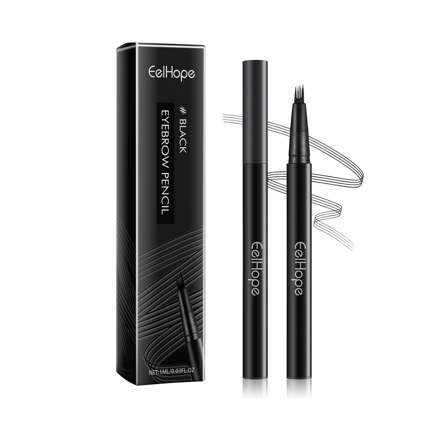 EELHOE 4 Forks Waterproof Eyebrow Pencil Long Lasting