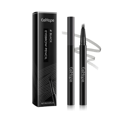 EELHOE 4 Forks Waterproof Eyebrow Pencil Long Lasting