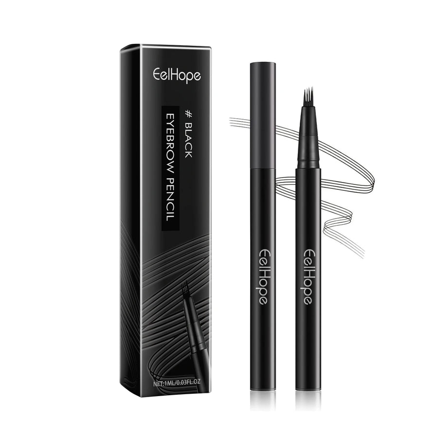 EELHOE 4 Forks Waterproof Eyebrow Pencil Long Lasting