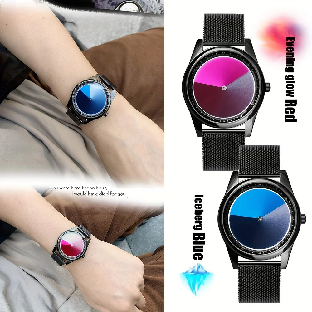 Men's Special Edition Quartz Watch Unique Creative Design Stainless Steel Band Christmas New Year Gift Fashion & Casual