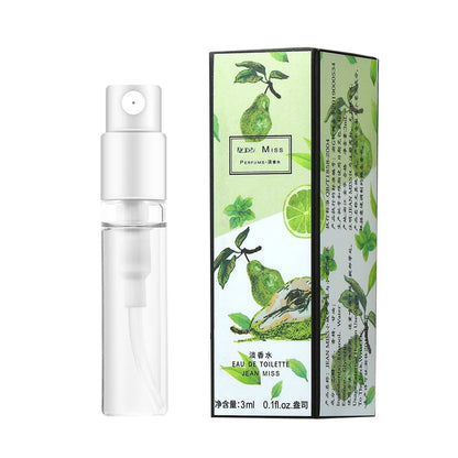 3ml JEAN MISS Pheromone Perfume Eau De Toilette for Women Men Atomizer Art Printed Packaging Lady Sample Long Lasting Perfume