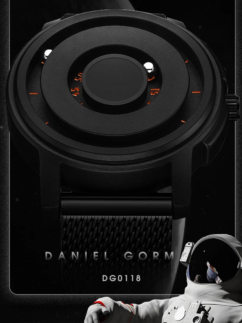 Alloy Magnetic Levitation Hands Watch For Men 3 ATM Waterproof Quartz Movement Quartz Watches