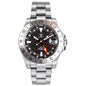 39mm Tandorio 200M Diving NH34 GMT Sapphire Glass Black Dial Luminous Mechanical Watch Men Steel Bracelet Business Dress Clock