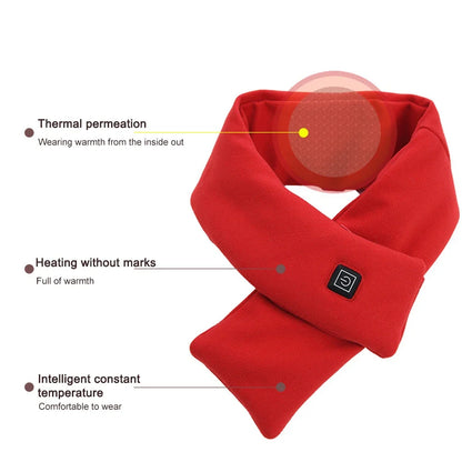 Electric Heating Scarf USB Charging Electric Heated Scarf Washable