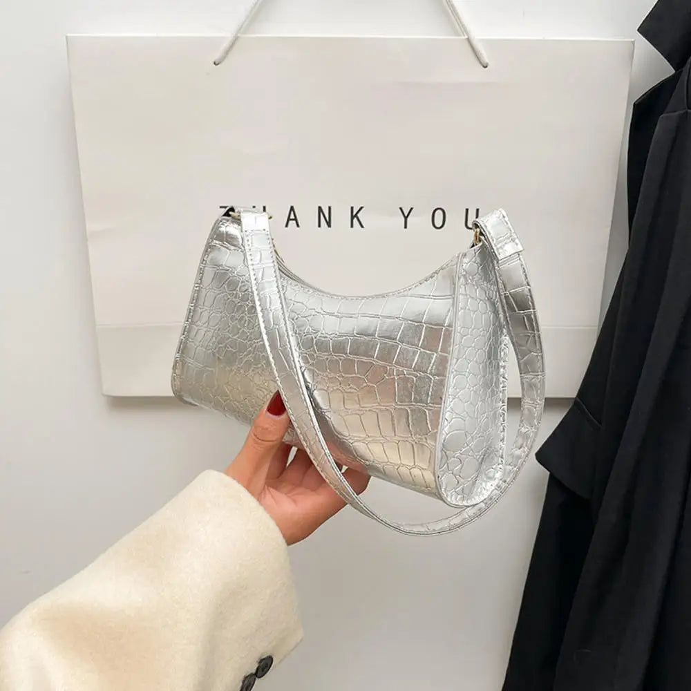 Y2k Vintage Women Underarm Bag Korean Casual Cute White Shoulder Bag Ladies Slings