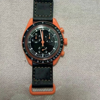 2025 Newest High Quality Wantch Men's and Women's Moon Mercury Quartz Chronograph Watch Celestial Galaxy Dial 6-Hand Hot Sale