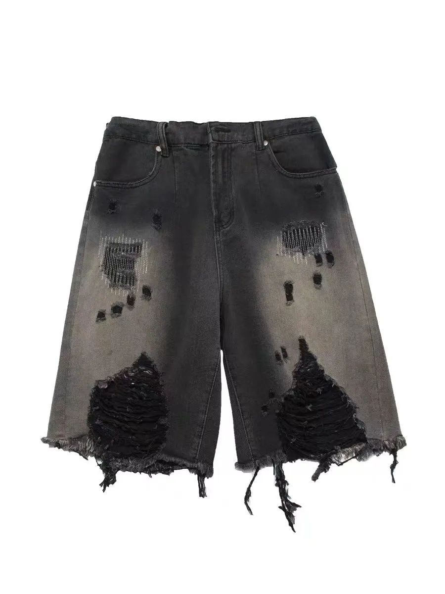 Old Size Denim Loose Shorts baggy jeans women