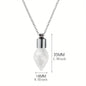 Glass Perfume Vial Pendant Wishing Bottle Clear Charm Glass Bottle Necklace Jewelry Gifts Glass Bottle Necklace TransparentGlass