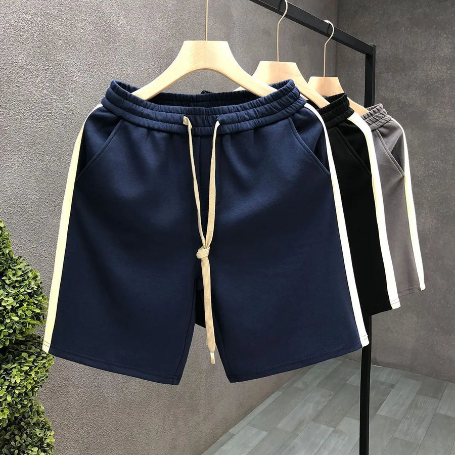 Men's Shorts Loose Drawstring Black Male Short Pants Essential Xl Dry Fit 3 Quarter Small Size Thin Stylish Y2k Personalizate