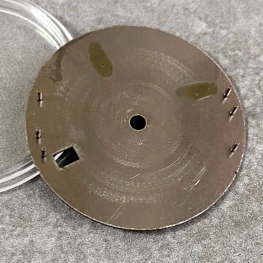 29mm Sunburst Gray Watch Dial fit NH35 NH35A NH36A Green Roman Numerals Index Hand Set Watch Parts Accessories New