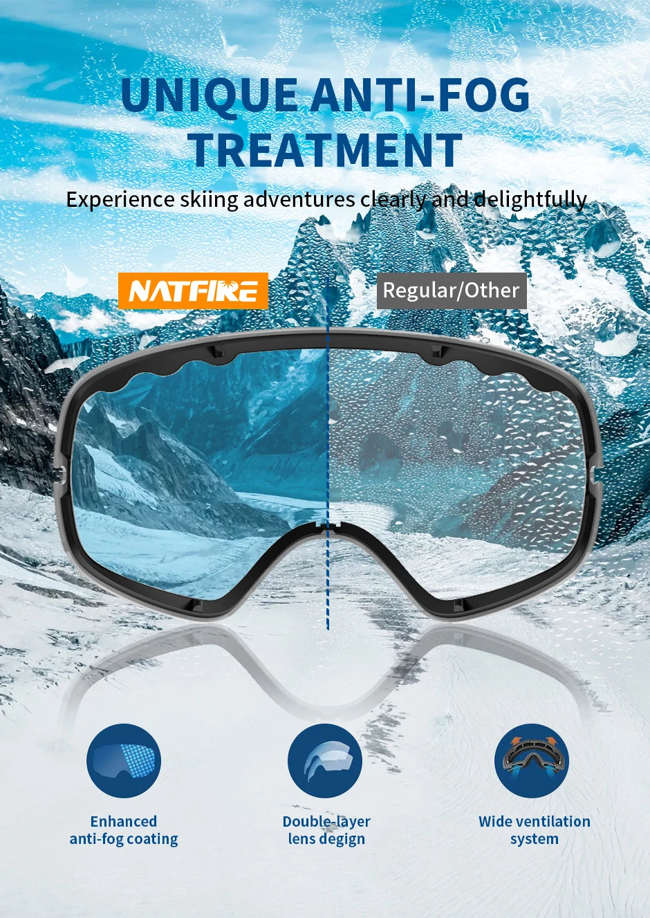 Glasses Skiing Mask Snowboard Men Women Snow Goggles