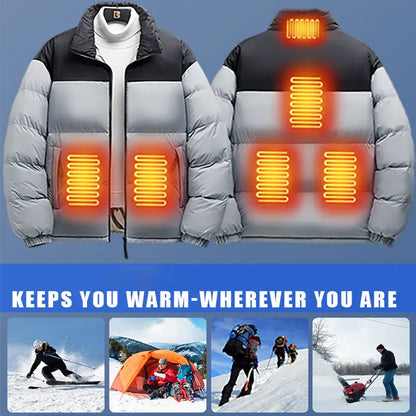 Waterproof Thickened Heated Coat Winter