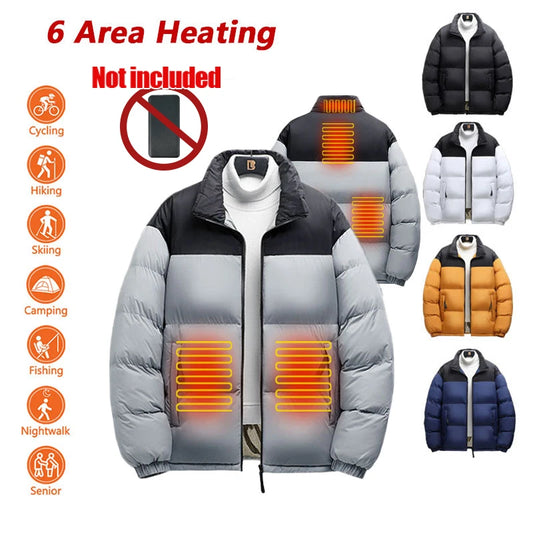 Waterproof Thickened Heated Coat Winter