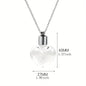 Glass Perfume Vial Pendant Wishing Bottle Clear Charm Glass Bottle Necklace Jewelry Gifts Glass Bottle Necklace TransparentGlass