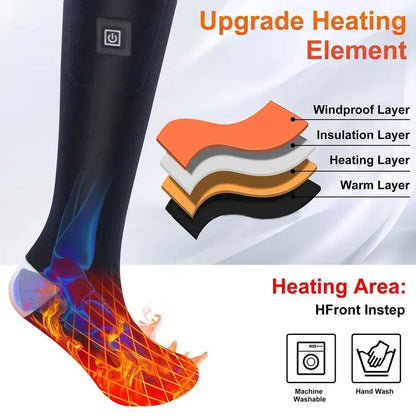 Heating Socks with Battery Box Rechargeable Anti-Cold Men