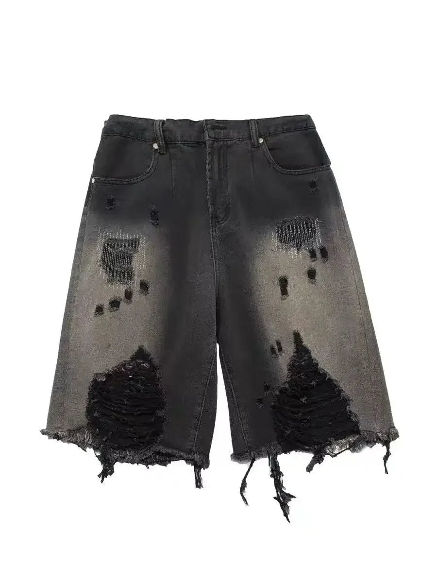 Old Size Denim Loose Shorts baggy jeans women