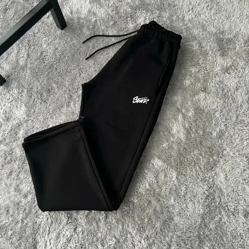 Autumn and Winter Street Casual Loose High-waisted Sweatpants Men