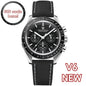 PAGANI DESIGN Men's Chronometer Quartz Watch Waterproof Luminous Red Sapphire Mirror Stainless Steel Band Fashion & Casual Wristwatch