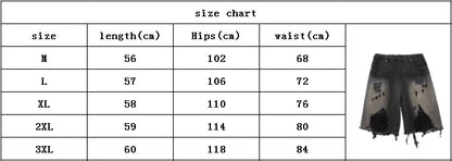 Old Size Denim Loose Shorts baggy jeans women
