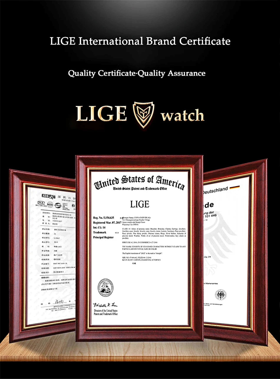 LIGE Fashion Brown Leather Men Watch Rotating Dial Las Vegas Roulette Desktop Theme Watch Men Waterproof Luminous Clock Watches
