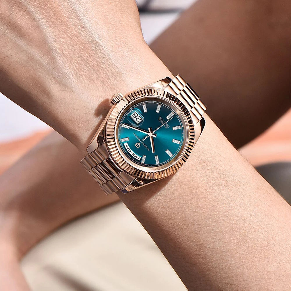 PAGANI DESIGN 2025 DD40 Men's Watches Luxury Automatic Watch Men AR Sapphire Glass Mechanical Wristwatch Men 10Bar Japan NH36A