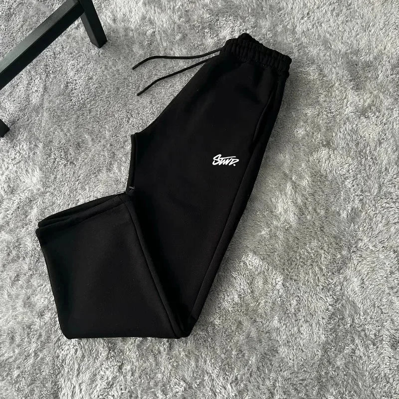 Autumn and Winter Street Casual Loose High-waisted Sweatpants Men