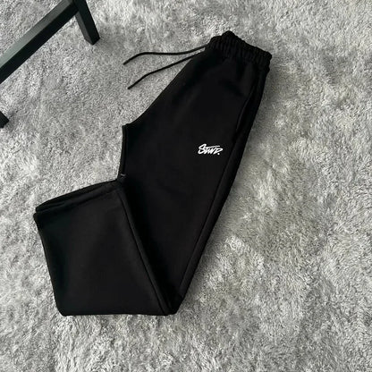 Autumn and Winter Street Casual Loose High-waisted Sweatpants Men