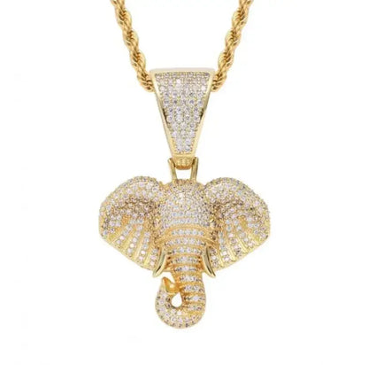 Iced Out Letter Savage Pendant Shiny Bing Cubic Zirconia Hip Hop Necklace Men\\\'s Cool Rock Rap Trend Jewelry