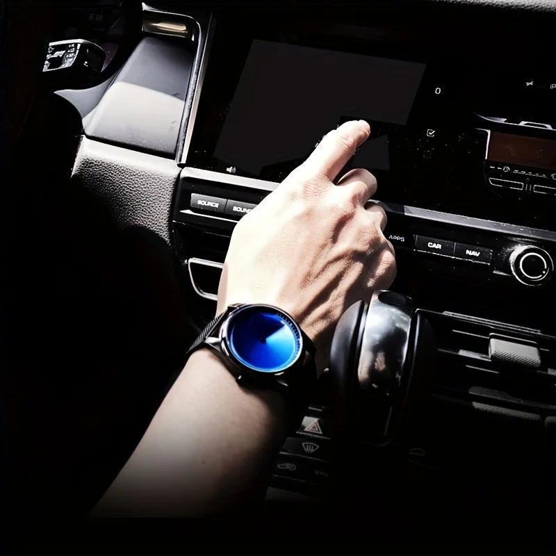 Men's Special Edition Quartz Watch Unique Creative Design Stainless Steel Band Christmas New Year Gift Fashion & Casual