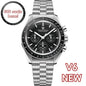 PAGANI DESIGN Men's Chronometer Quartz Watch Waterproof Luminous Red Sapphire Mirror Stainless Steel Band Fashion & Casual Wristwatch