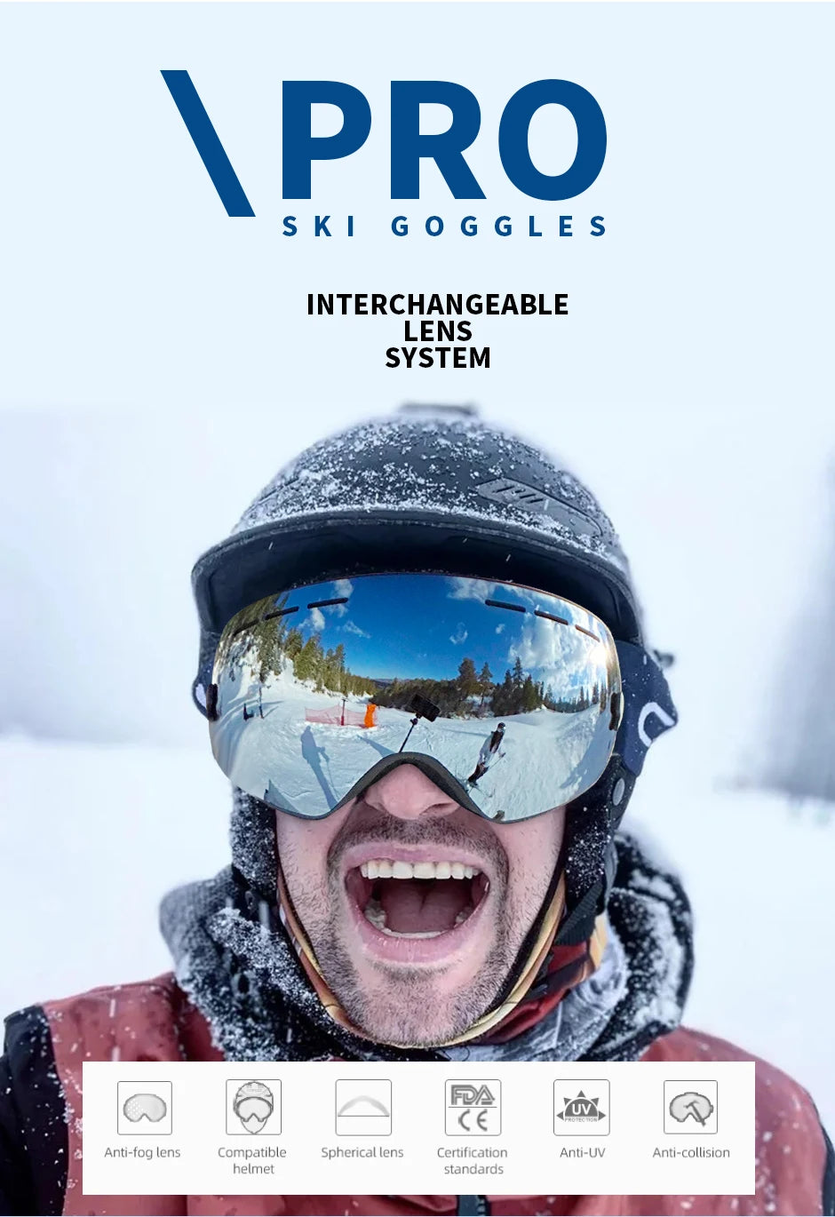 Glasses Skiing Mask Snowboard Men Women Snow Goggles